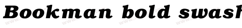 Bookman bold swash字体转换